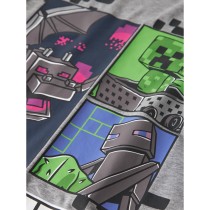 NAME IT T-shirt Mykin Minecraft Grey Melange